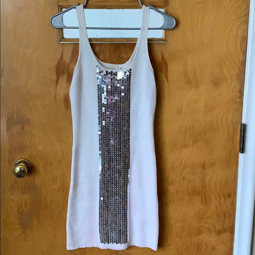 White Sequence Dress
